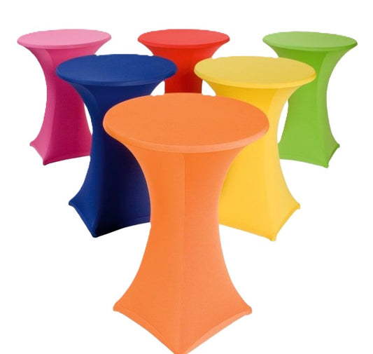 Statafel met rok (in kleur)